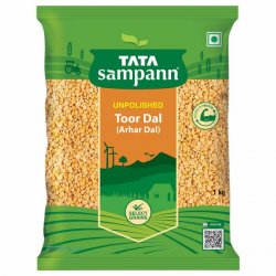 Tata Sampann Unpolished Tur - Arhar Dal 1 kg