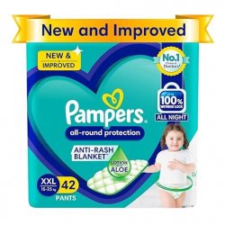 PAMPERS ALL ROUND PROTECTION ANTI -RASH BLANKET XXL 15-25KG 42 PANTS