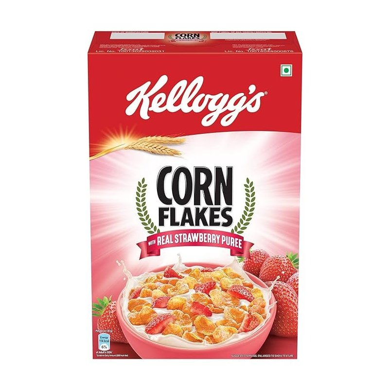  Kellogg's Corn Flakes With Real Strawberry Puree 300 g 