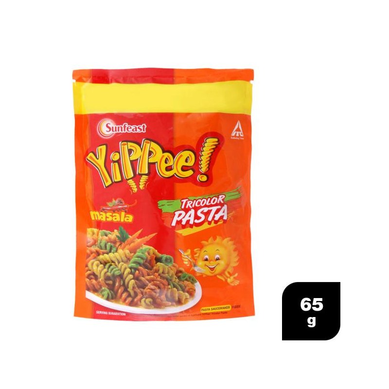 Sunfeast Yippee Masala Instant Tricolor Pasta 65 g