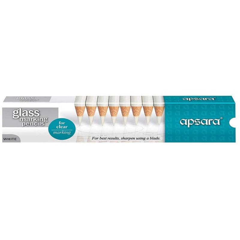 Apsara Glass Marking Pencils (White)