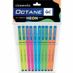 Classmate Octane Vibrant Neon Colors-Pack Of 10