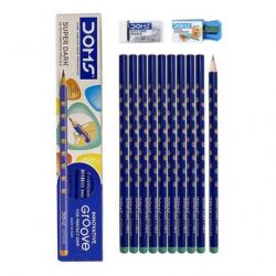 DOMS Groove Blue Pencils (Set of 2)