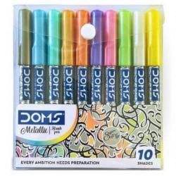 Doms Metallic Brush Pen Set of 10