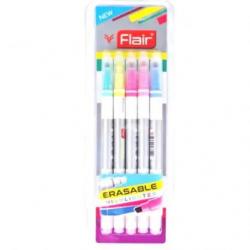 Flair Erasable Highlighters Pack Of 5