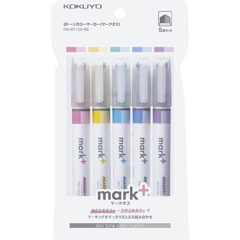 Kokuyo Mark+ Two Colors Highlighter