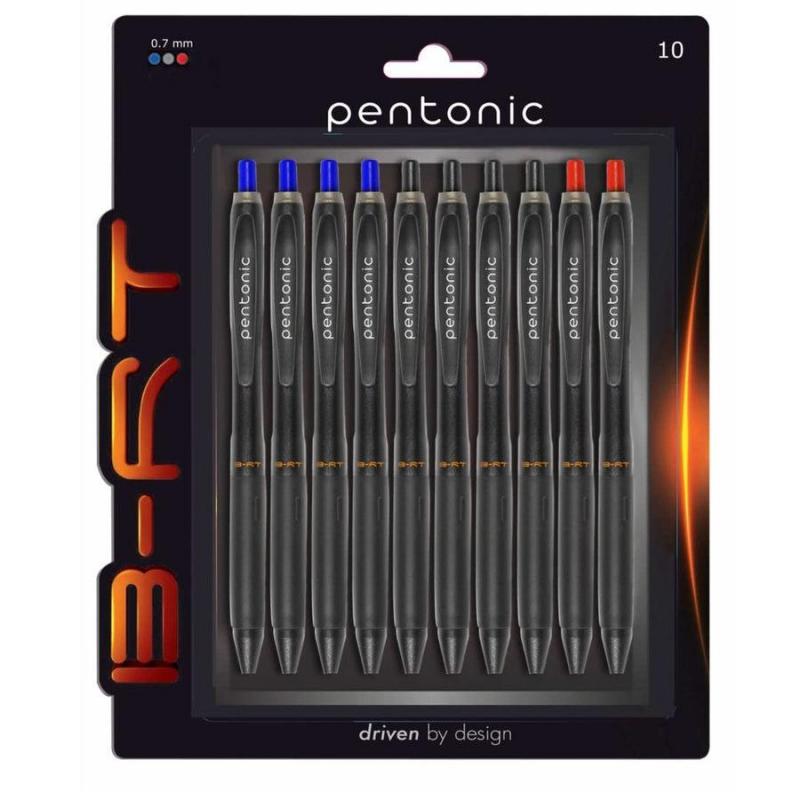 Pentonic 0.7m Ball Point Pen B-RT Blister Pack of 10