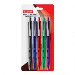 Luxor Ball Point Pens 0.7mm Pack of 5