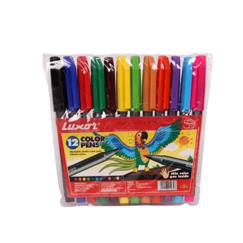 Luxor Color Pens- 12 Assorted Colors