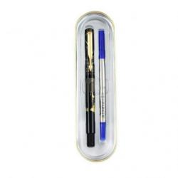 Parker Vector Timecheck Roller Ball Pen Gold Trim-Blue