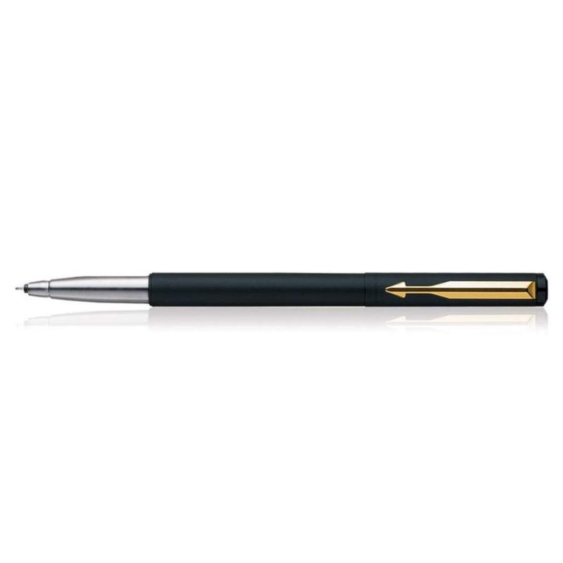 Parker Vector Black Roller Ball Pen Gold Trim