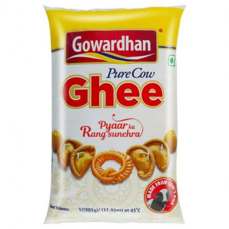 Gowardhan Pure Cow Ghee 1 Litre -Pouch Pack