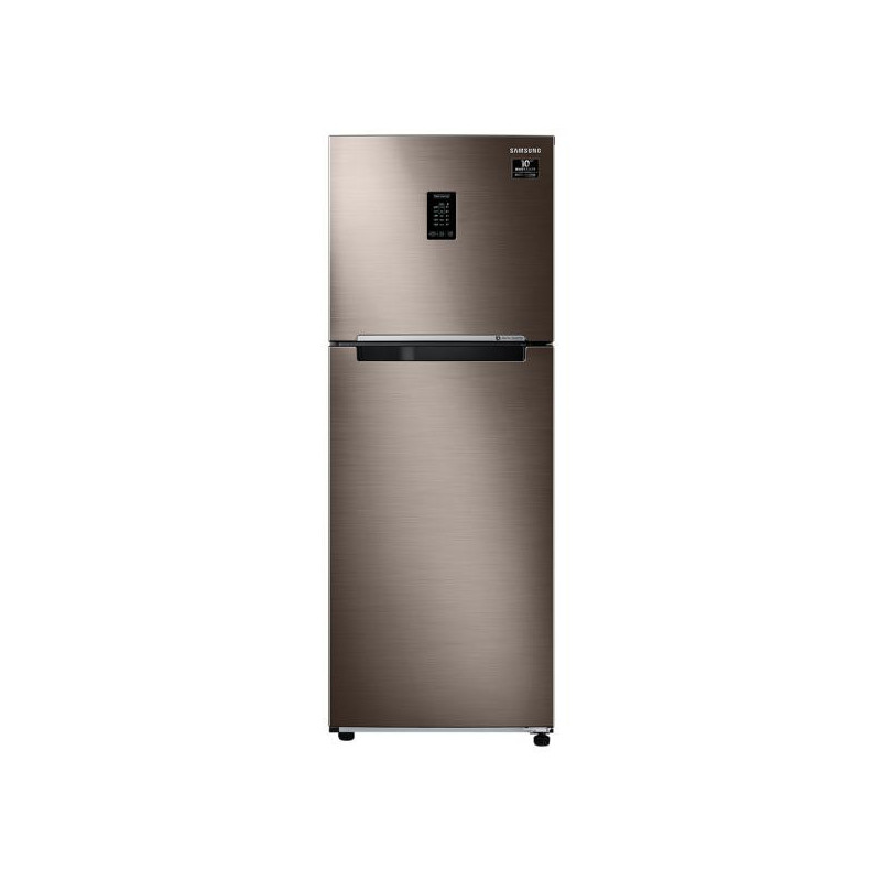 Samsung 336 Litre 2 Star Inverter Frost Free Double Door Refrigerator-RT37T4632DX LUXE BROWN- Convertible- Curd Maestro