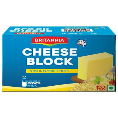Britannia Cheese Block 400 g -Carton Package